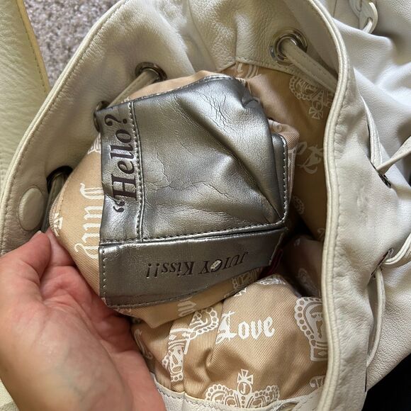 Juicy Coture limited collectors edition white leather shoulder bag - Picture 13 of 15